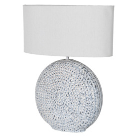 Blue Textured Table Lamp - Barker & Stonehouse