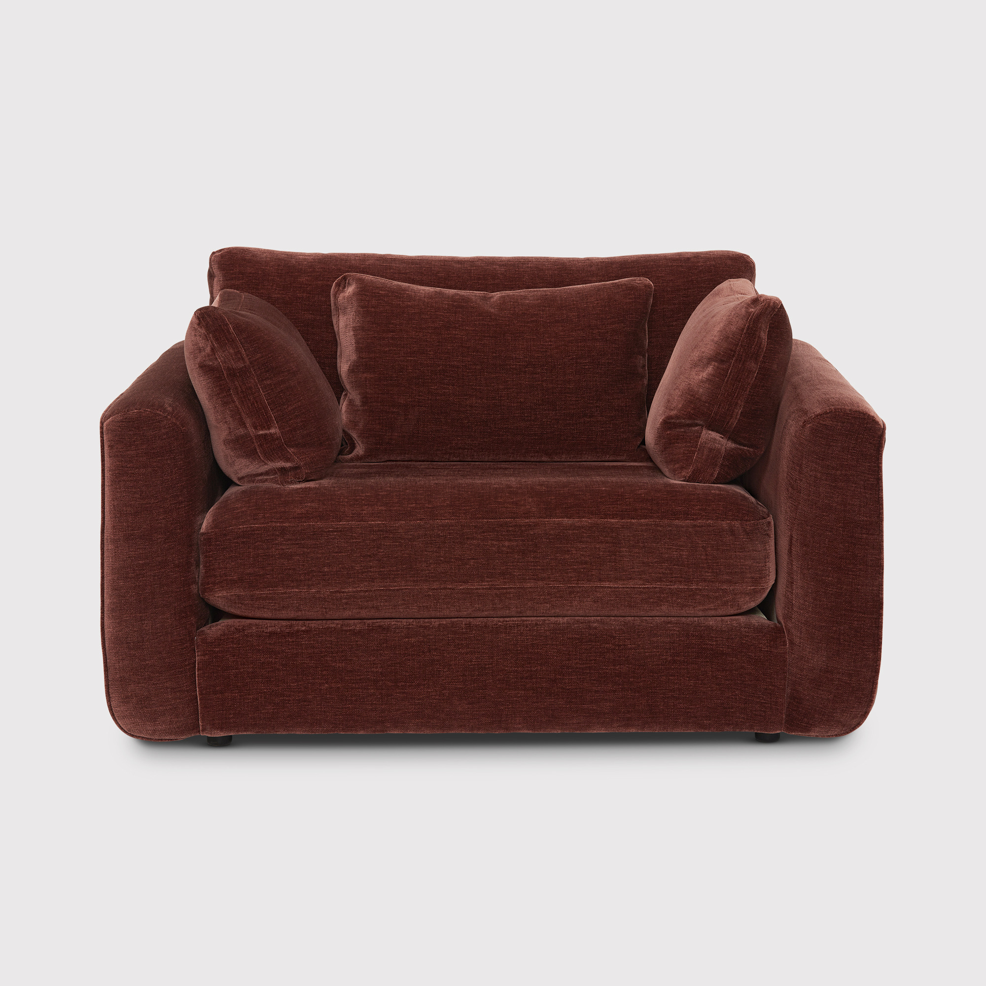 Fable Loveseat Sofa, Red Fabric - Barker & Stonehouse - image 1