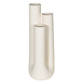 Multi Stem Vase, White Ceramic - Barker & Stonehouse