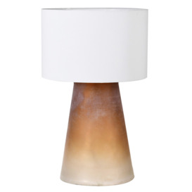 Rust Ombre Table Lamp, Orange Metal - Barker & Stonehouse