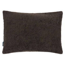 Umber Boucle Cushion, Square, Brown - Barker & Stonehouse