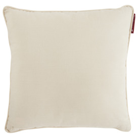 Vintage Embroidered Cushion, Square, Neutral 100% Cotton - Barker & Stonehouse - thumbnail 2