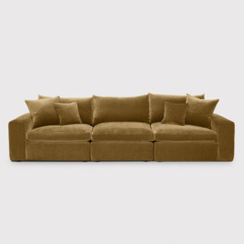 Alaska 3 Seater Sofa, Orange Fabric - Barker & Stonehouse