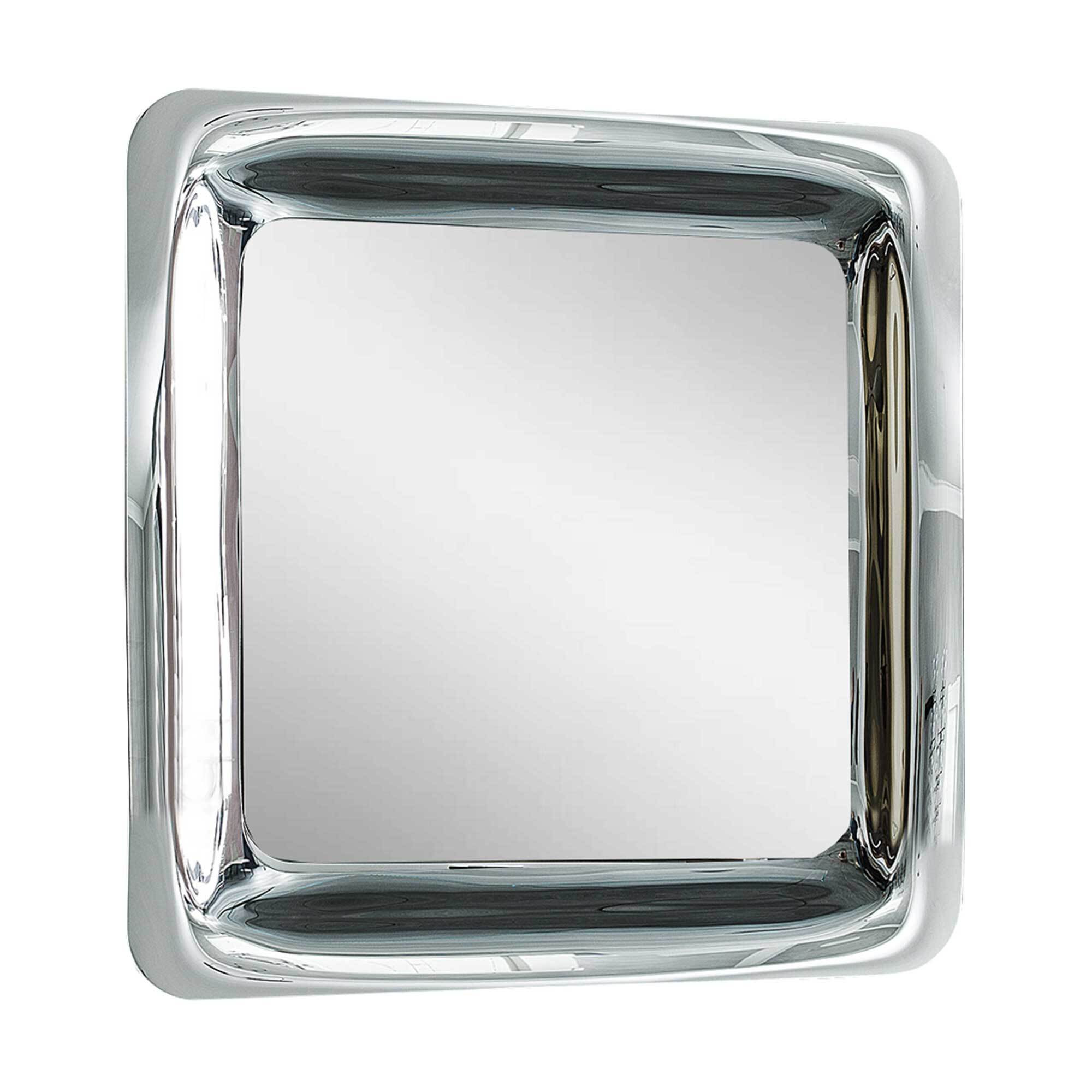 Cattelan Italia Glenn 120x120cm Mirror, Square, Silver Glass - Barker & Stonehouse - image 1