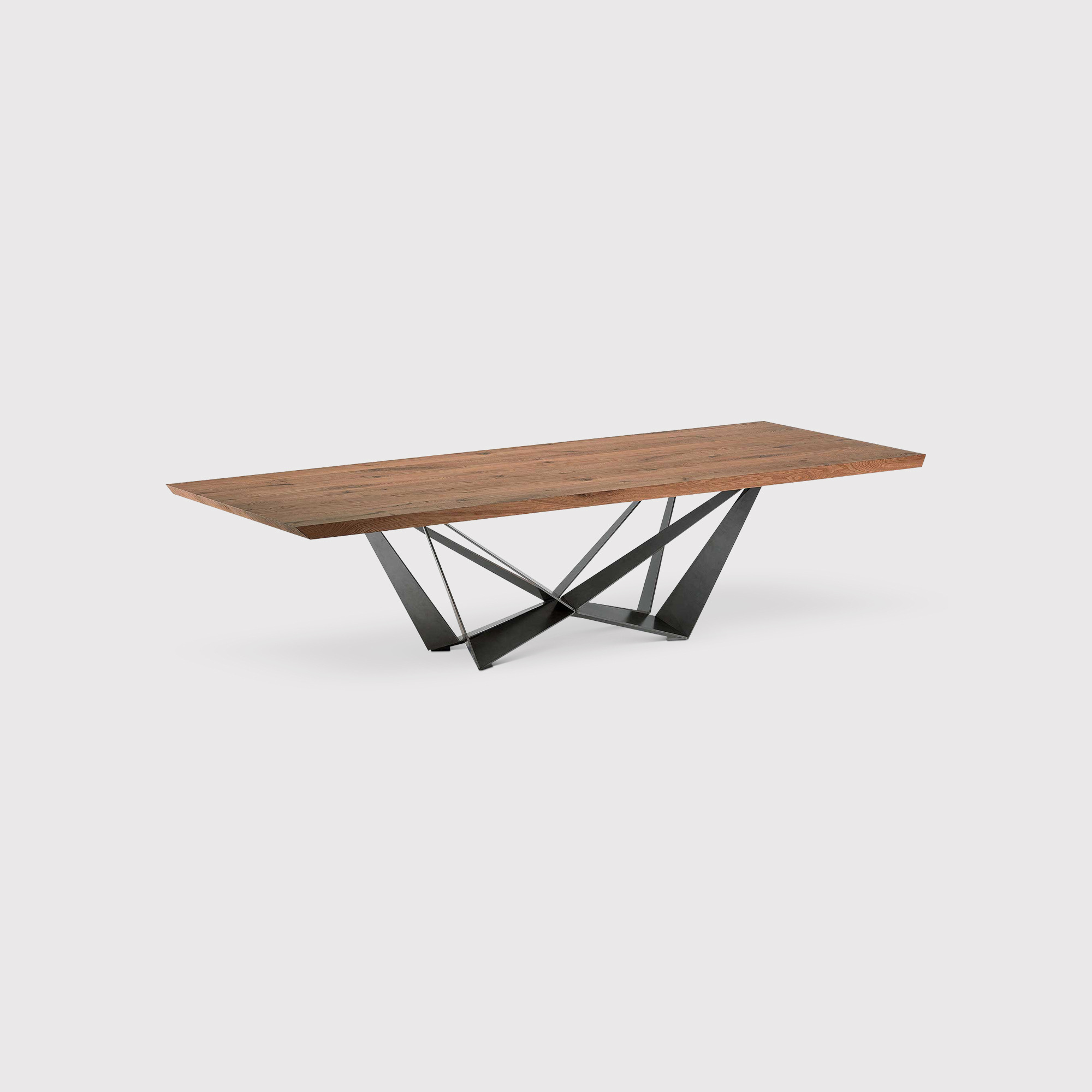 Cattelan Italia Skorpio Wood Table 300x120xH75cm, Black Oak - W300cm - Barker & Stonehouse - image 1