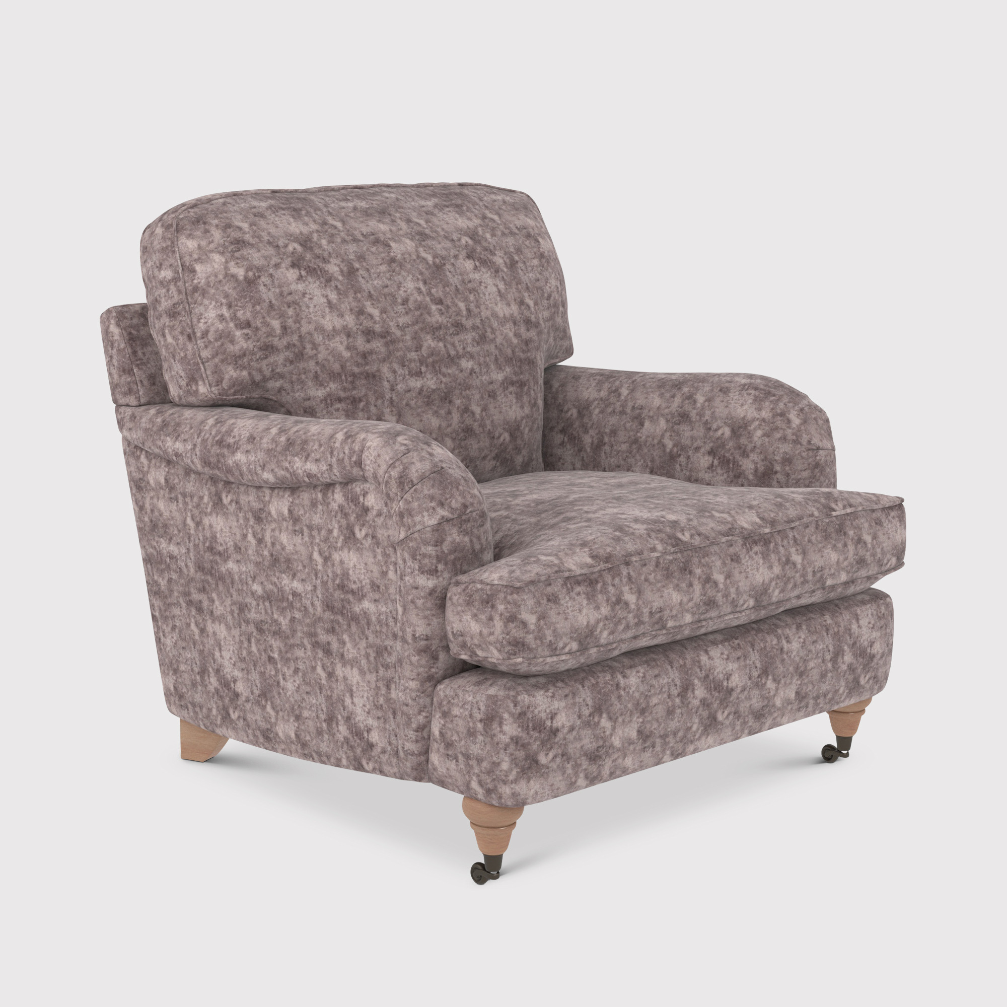 Sloane Armchair, Purple Fabric - Barker & Stonehouse