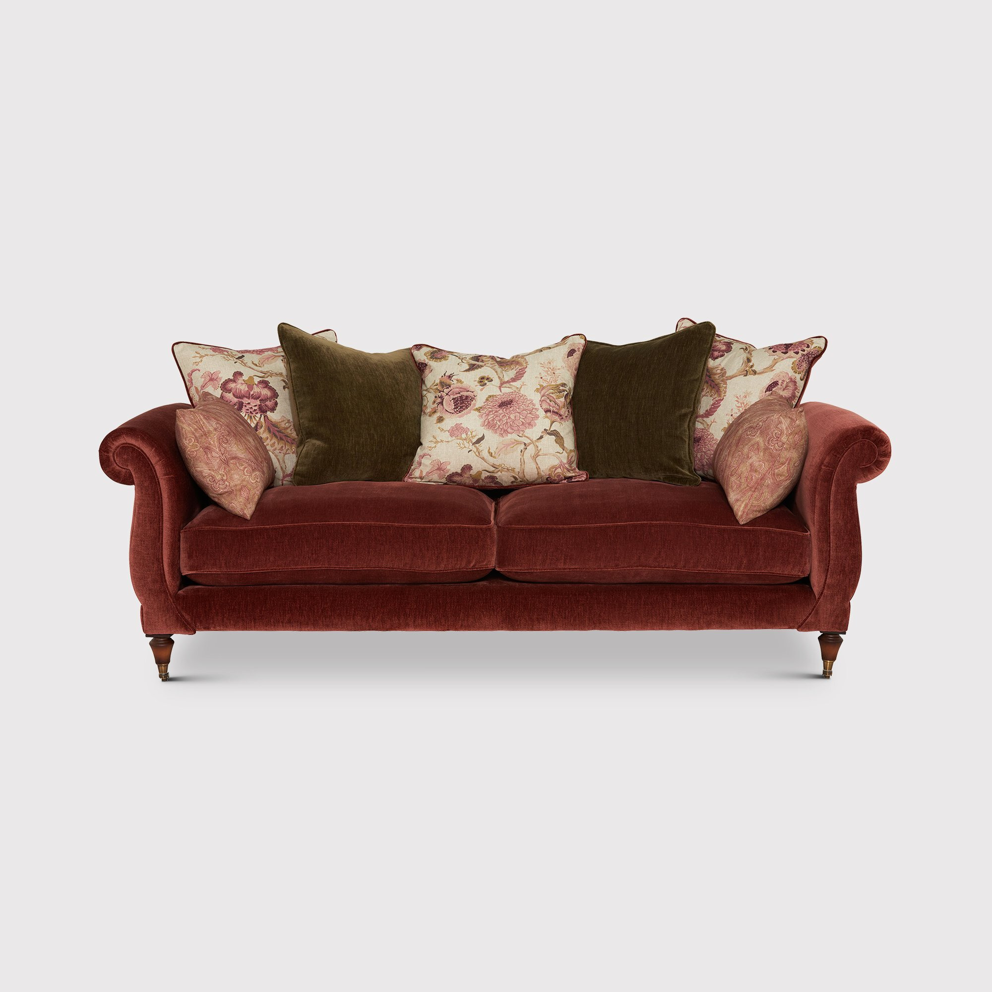 Atherton 4 Seater Sofa, Red Fabric - Barker & Stonehouse - image 1