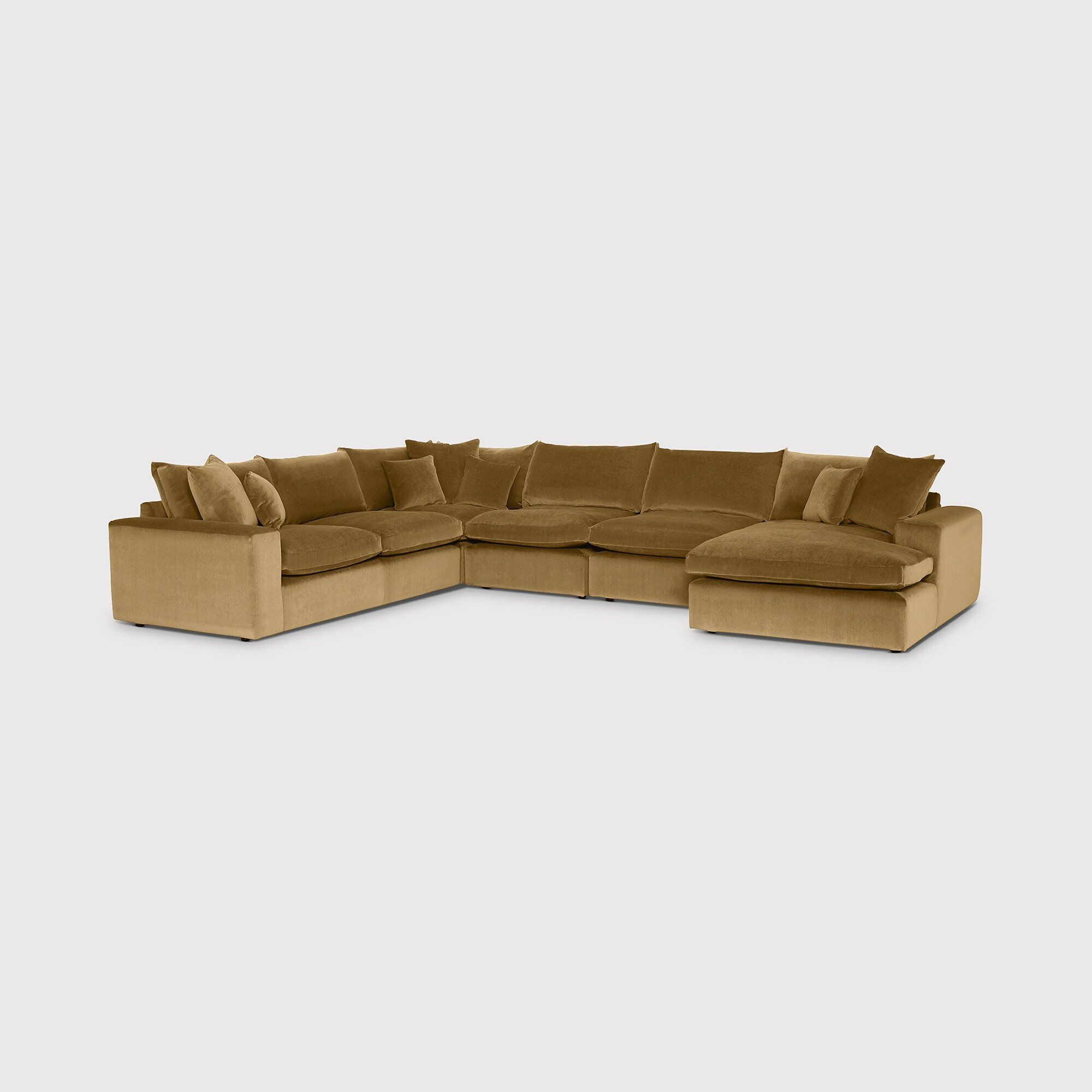Alaska Modular Corner Sofa, Orange Fabric - Barker & Stonehouse - image 1