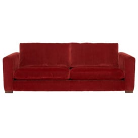 Fontella Large Sofa, Red Fabric - Barker & Stonehouse