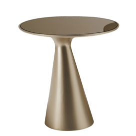 Cattelan Italia Peyote Coffee Table, Round, Bronze Glass - Barker & Stonehouse