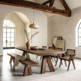 Forte Dining Table up to 305 x 115 x H76.5cm, Oak Wood - Barker & Stonehouse - thumbnail 2