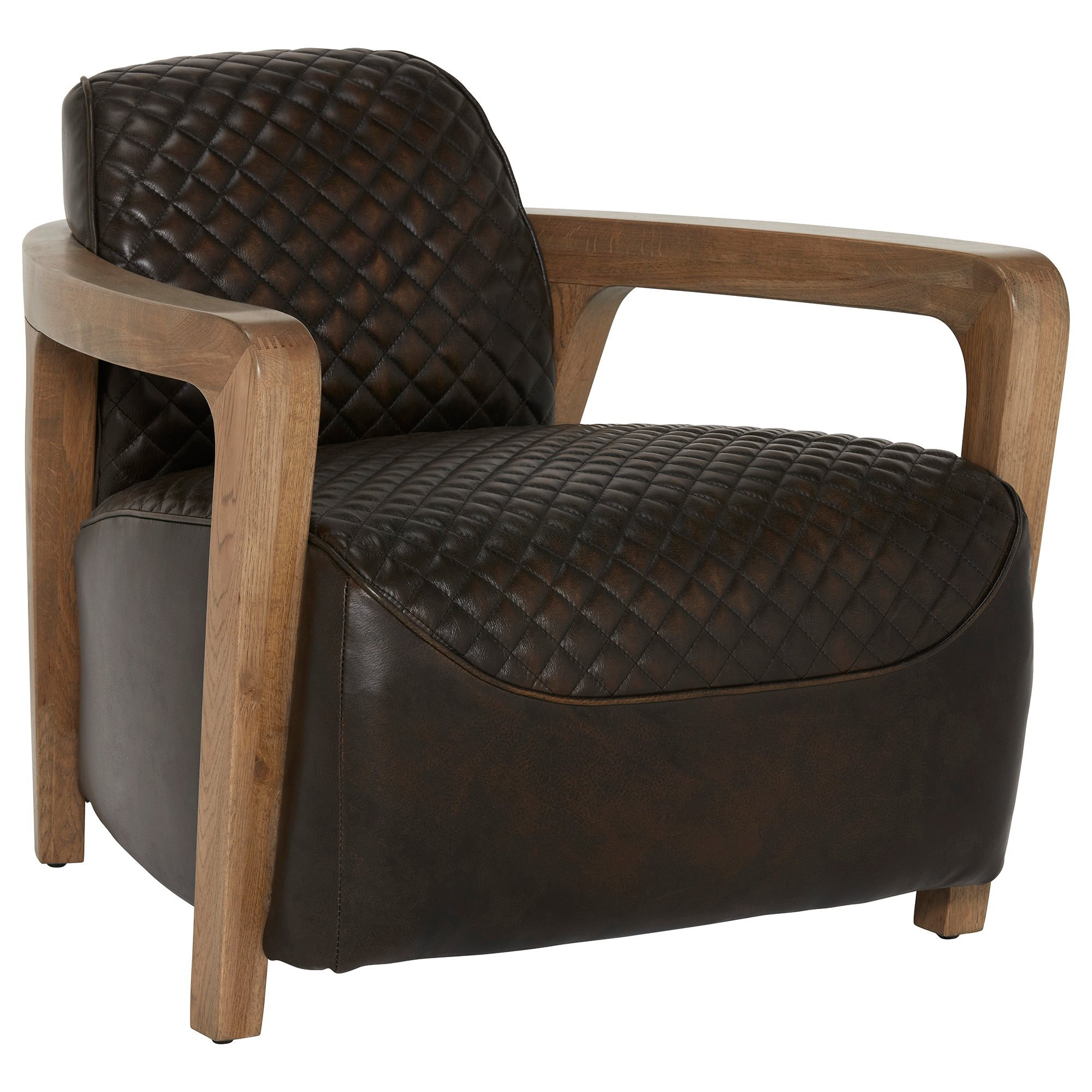 Timothy Oulton Wildcat Armchair, Brown Leather - Barker & Stonehouse - image 1
