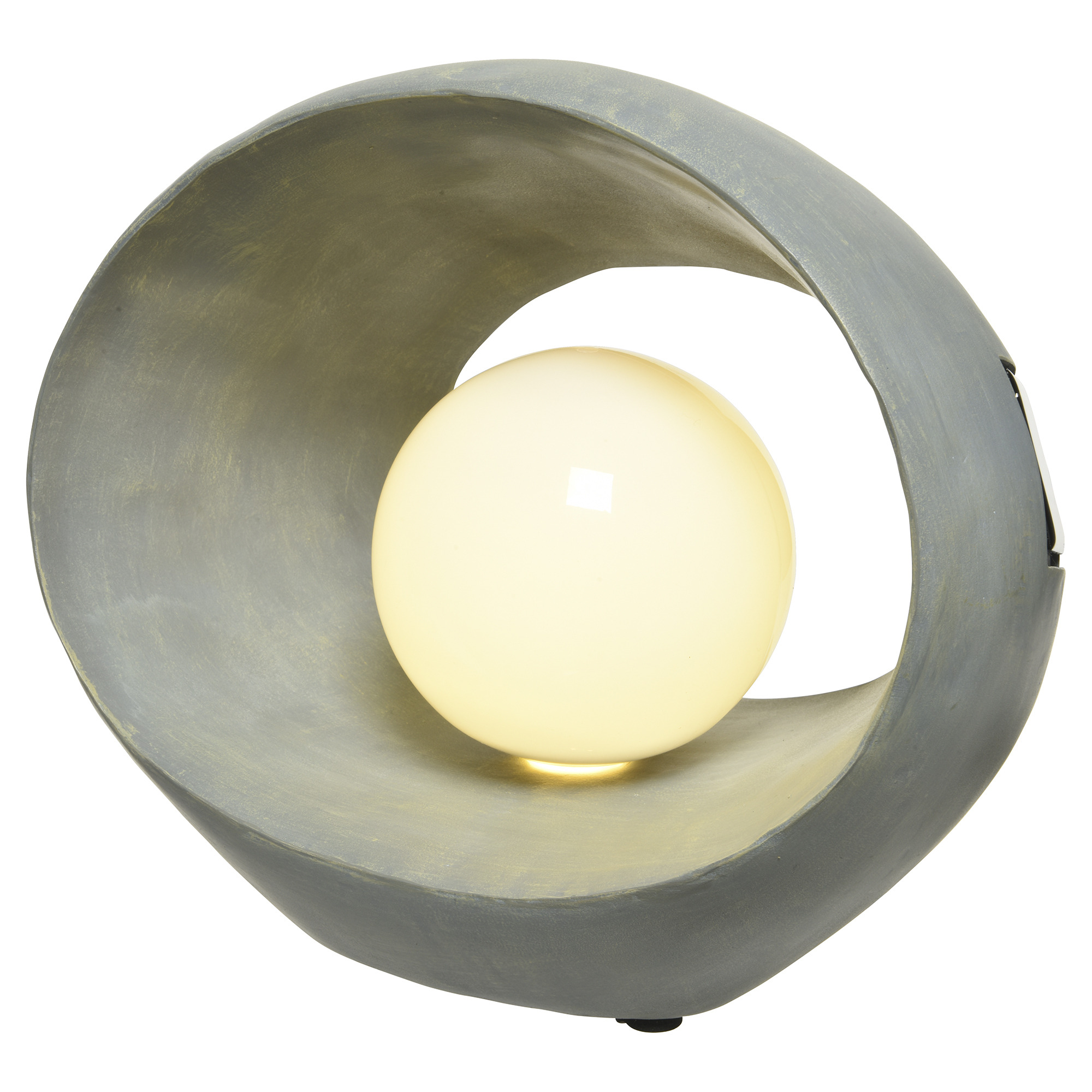 Grey Ceramic Solar Light Polyresin - Barker & Stonehouse