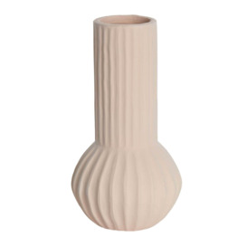 Sand Stripe Vase, Orange Ceramic - Barker & Stonehouse