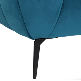 Azalea 3 Seater Sofa, Blue Fabric - Barker & Stonehouse - thumbnail 3