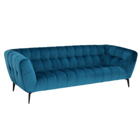 Azalea 3 Seater Sofa, Blue Fabric - Barker & Stonehouse - thumbnail 2