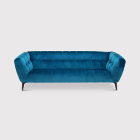 Azalea 3 Seater Sofa, Blue Fabric - Barker & Stonehouse - thumbnail 1