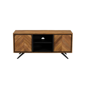 Brixton TV Unit, Teak Wood - Barker & Stonehouse - thumbnail 3