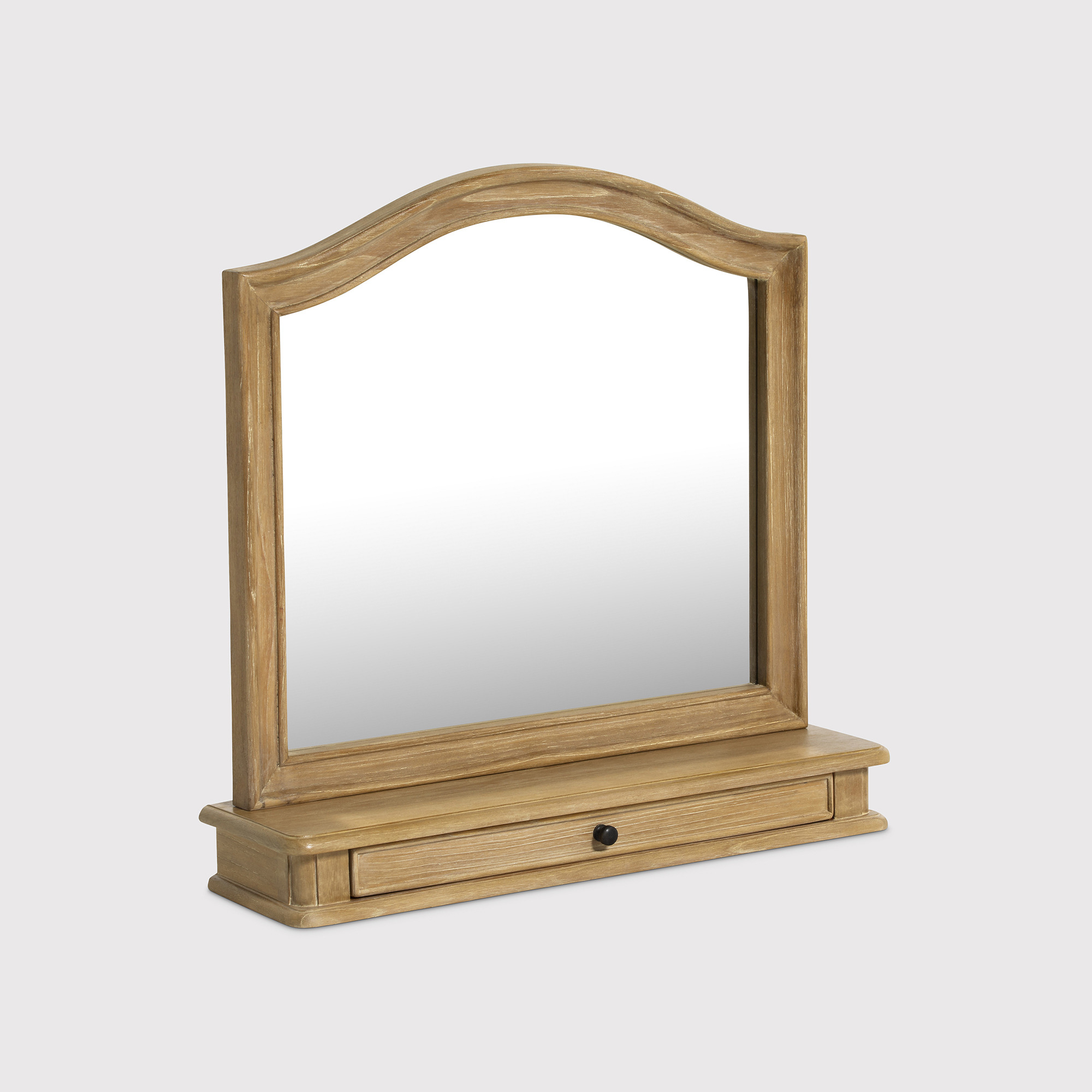Cecile Gallery Mirror, Square, Neutral Wood - Barker & Stonehouse - image 1