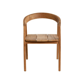 Grenada Jati Outdoor A Dining Chair, Neutral Wood - Barker & Stonehouse - thumbnail 3