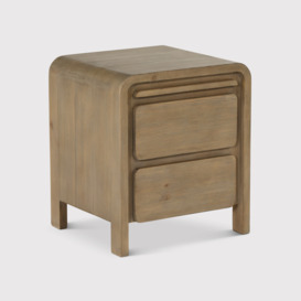 Tosca 2 Drawer Bedside Cabinet, Wood - Barker & Stonehouse