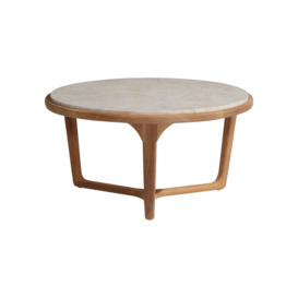 Terza Coffee Table, Round, Teak Wood - Barker & Stonehouse - thumbnail 3