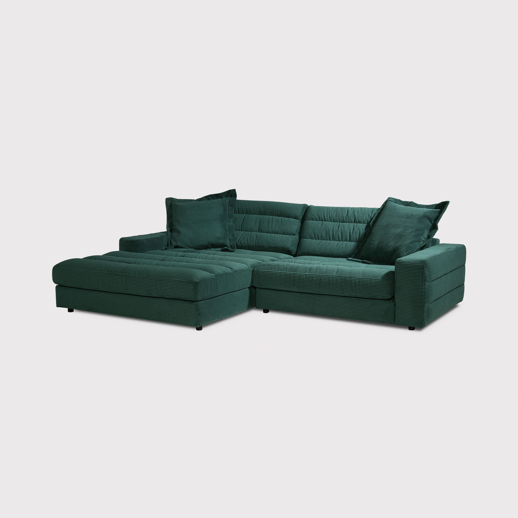 Twain Chaise Sofa Left, Green Fabric - Barker & Stonehouse - image 1