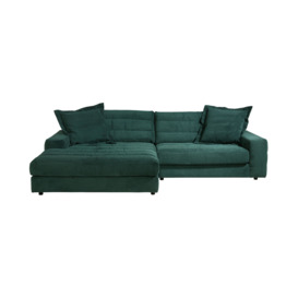 Twain Chaise Sofa Left, Green Fabric - Barker & Stonehouse - thumbnail 2