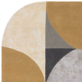 Oval 160X230cm Rug Ocean, Square, Grey Wool Blend - Barker & Stonehouse - thumbnail 3