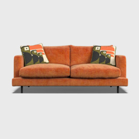 Orla Kiely Larch Small Sofa, Orange Fabric - Barker & Stonehouse