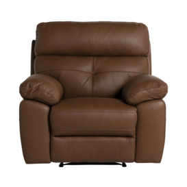 Holborn Power Recliner Armchair, Brown Leather - Barker & Stonehouse - thumbnail 2