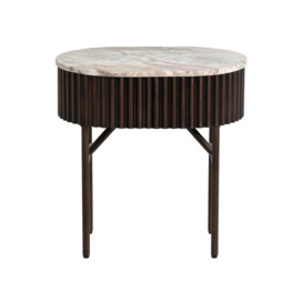 Gion Side Table, Round, Brown Marble - Barker & Stonehouse - thumbnail 2
