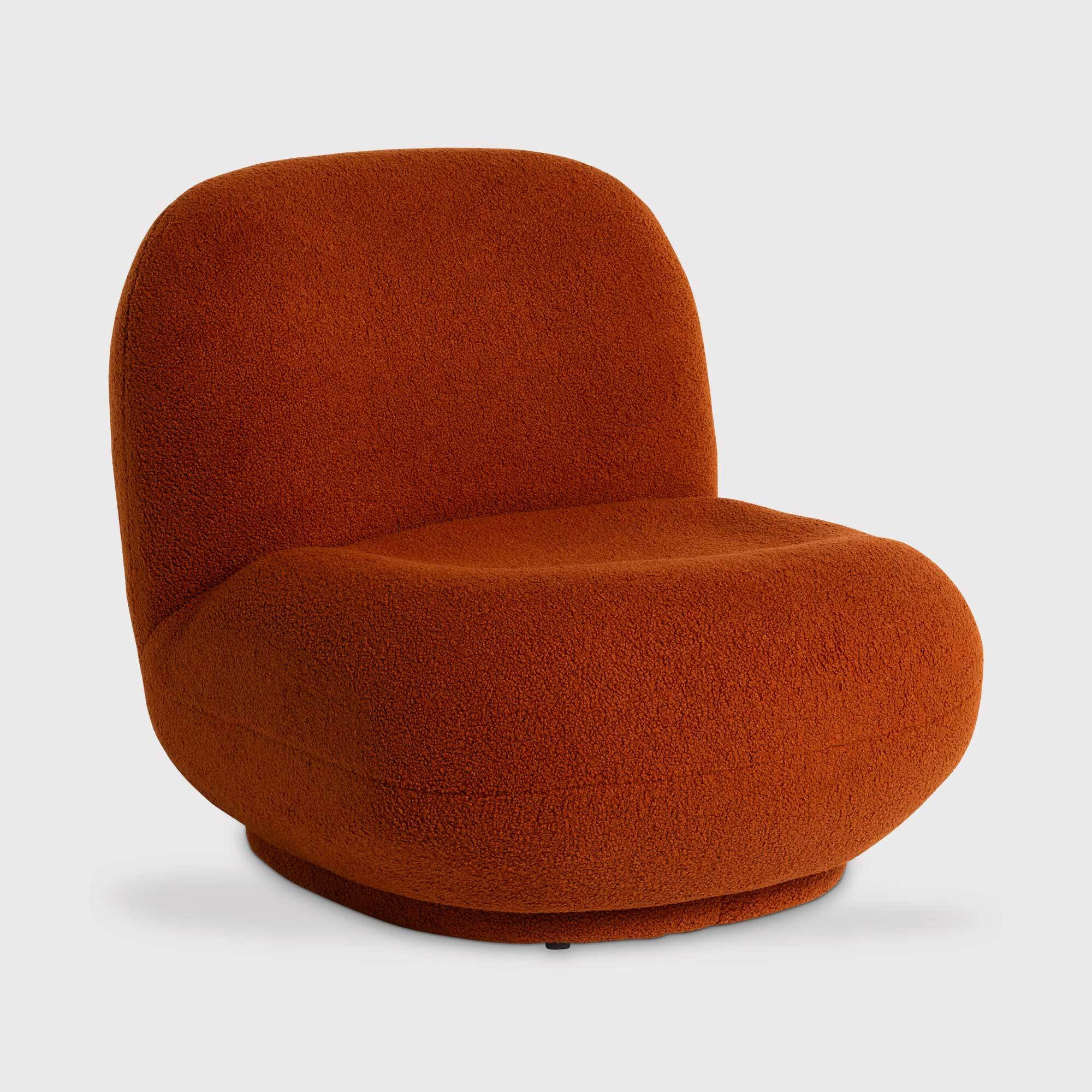 Margot Accent Armchair, Orange Boucle - Barker & Stonehouse