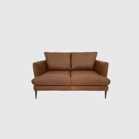 Acacia Loveseat Sofa, Brown Leather - Barker & Stonehouse