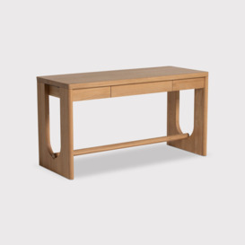 Olav Computer Desk 140cm, Brown Oak - Barker & Stonehouse