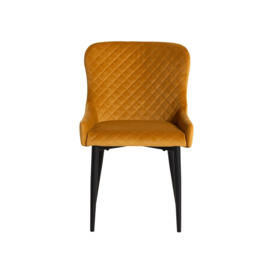 Rivington Dining Chair, Orange Velvet - Barker & Stonehouse - thumbnail 3