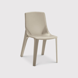 Fiam Callas Dining Chair, Neutral Leather - Barker & Stonehouse