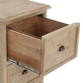 Verberie 3 Drawer Filing Cabinet, Neutral Wood - Barker & Stonehouse - thumbnail 2