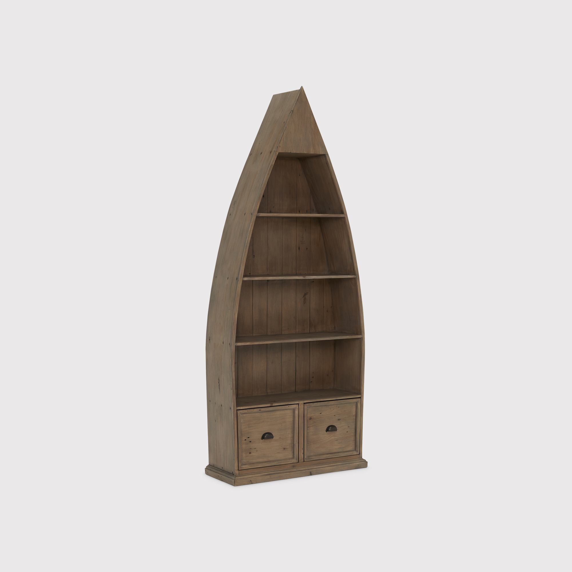 Verberie Boat Bookcase, Wood - Barker & Stonehouse - image 1