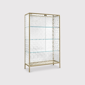 Fiam Echo Showcase 101x41x163cm Sideboard, Gold Glass - Barker & Stonehouse