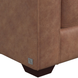 Houston Medium Corner Sofa Chaise Right, Brown Leather - Barker & Stonehouse - thumbnail 3