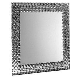 Fiam Pop Square Mirror 206cm, Square, Silver Glass - Barker & Stonehouse