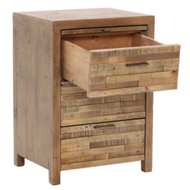 Charlie 3 Drawer Bedside Table, Wood - Barker & Stonehouse - thumbnail 3