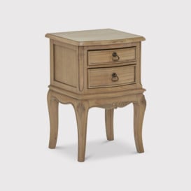 Lille 2 Drawer Bedside Table, Neutral Wood - Barker & Stonehouse