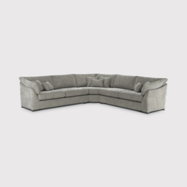 Borelly Large Corner Sofa, Grey Fabric - Barker & Stonehouse