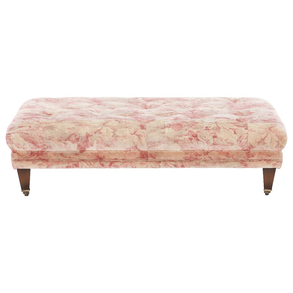 Blackwell Small Button Stool, Pink Fabric - Barker & Stonehouse - image 1