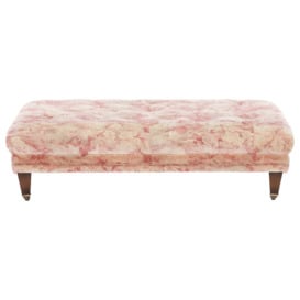 Blackwell Small Button Stool, Pink Fabric - Barker & Stonehouse