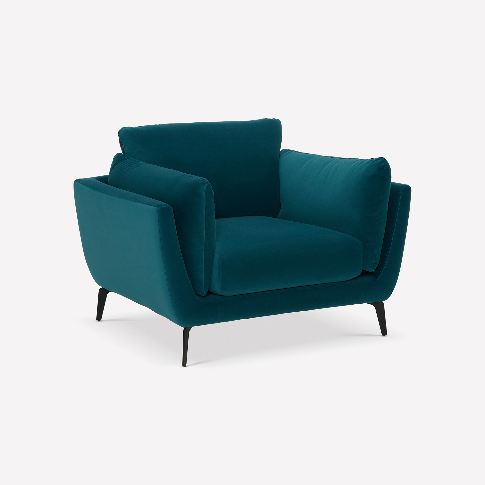 Boone Armchair, Teal Fabric - Barker & Stonehouse - image 1