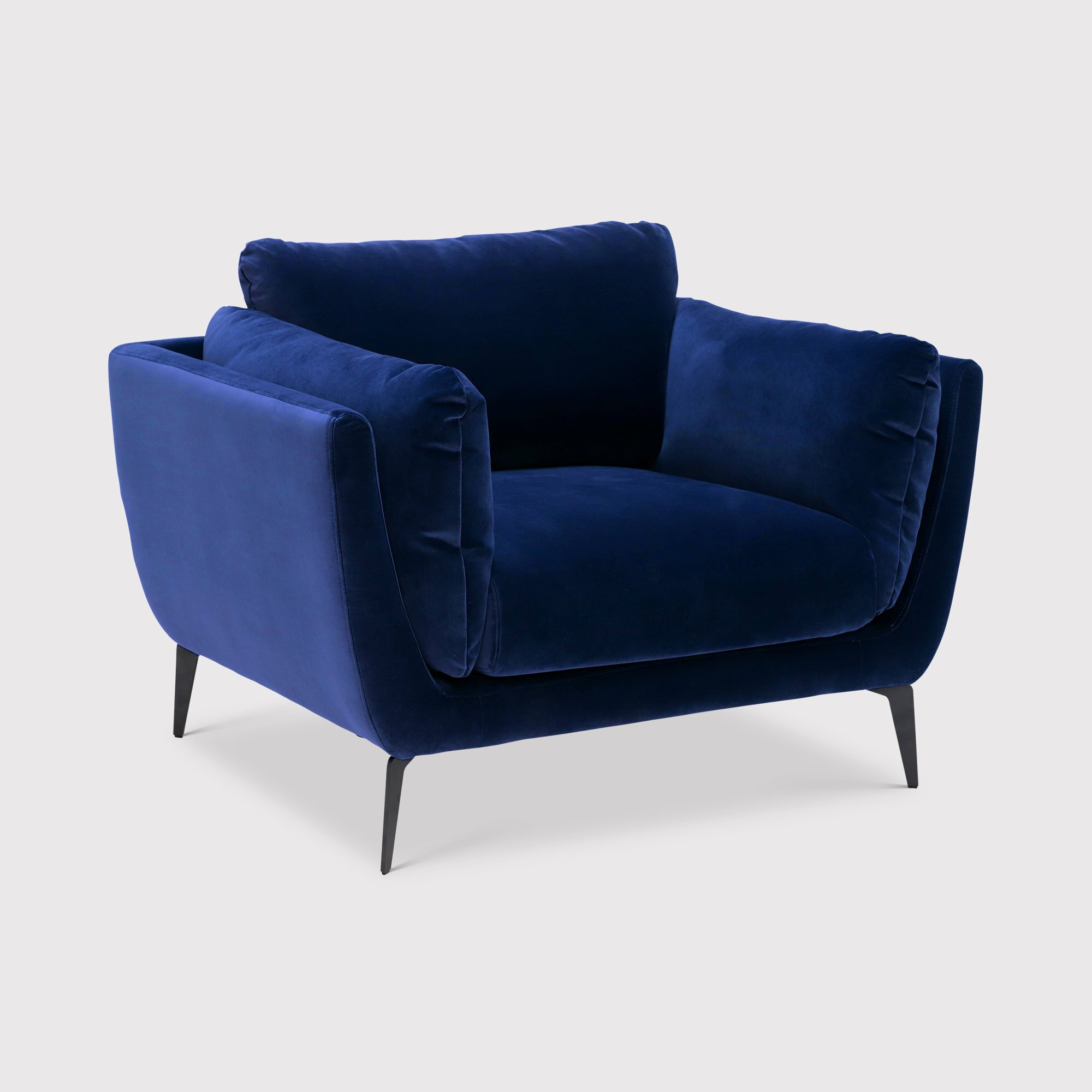 Boone Tub Chair, Navy Fabric - Barker & Stonehouse - image 1
