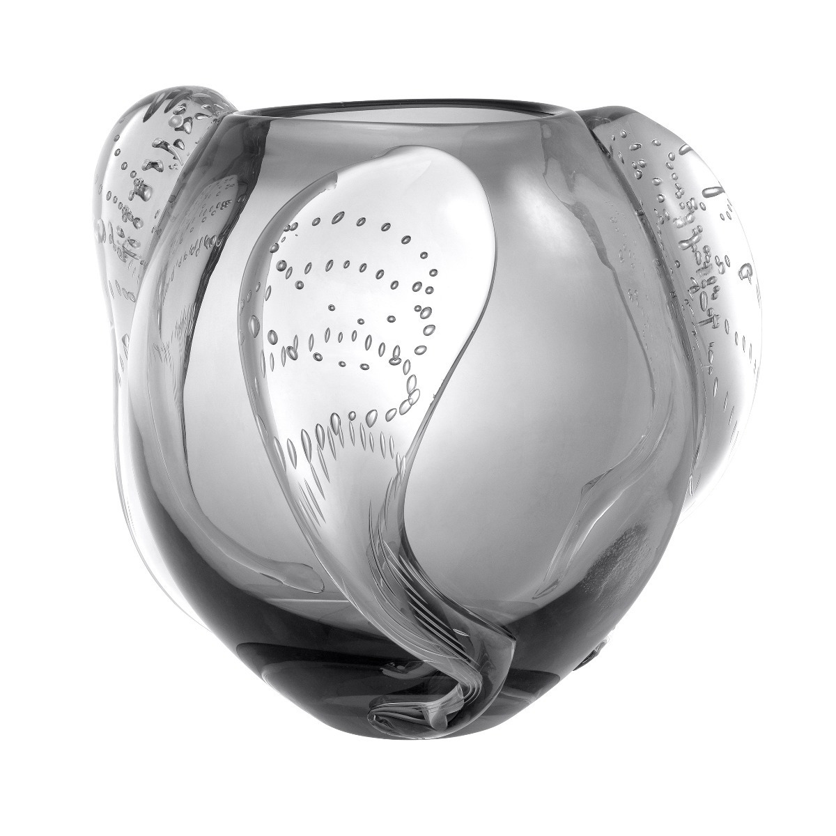 Eichholtz Sianluca Vase L Grey, Silver Glass - Barker & Stonehouse - image 1